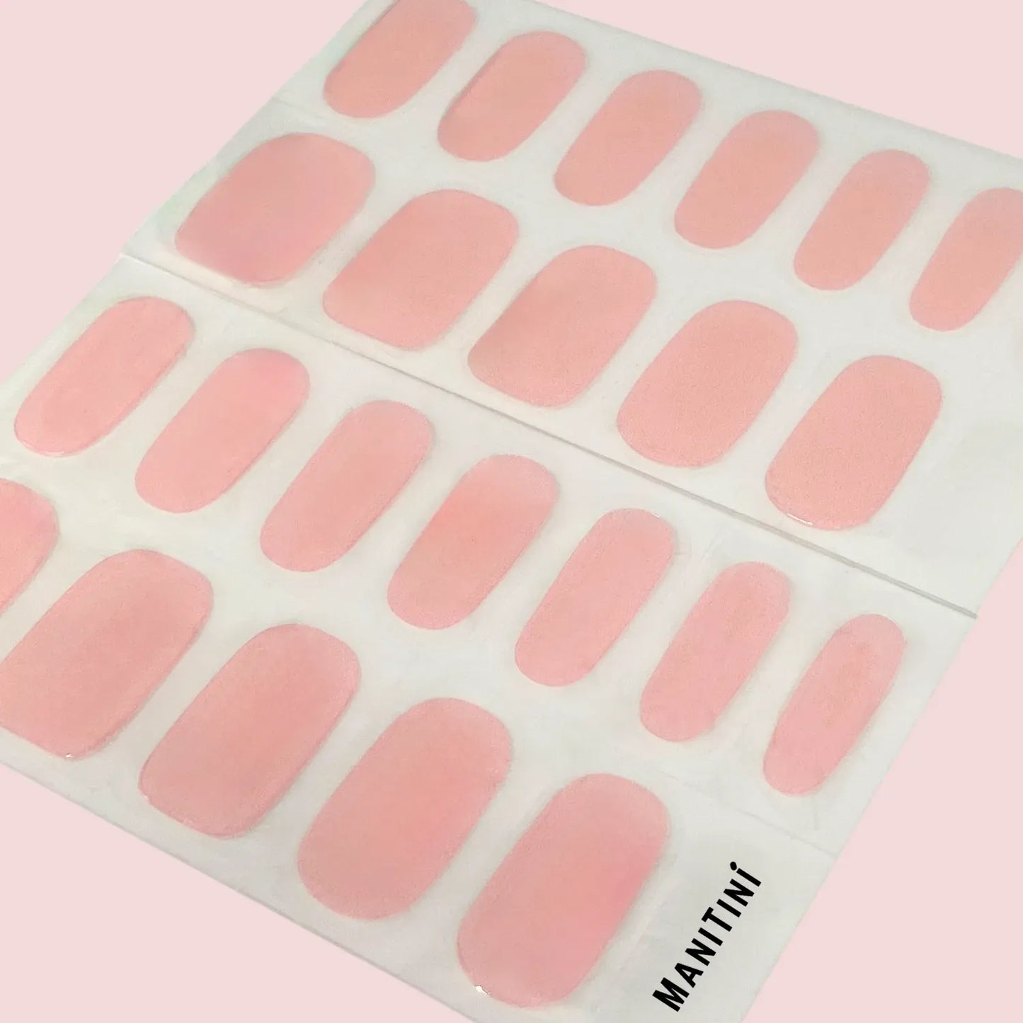 Radiant Sakura - pink pastel and nude art nail wraps | ManiTini