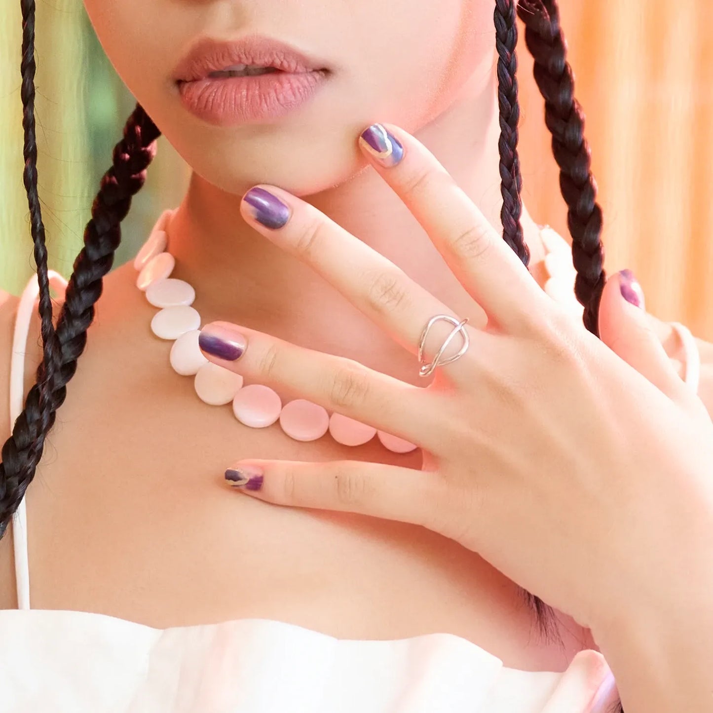 Miss me in December - glow yourself up with the signature blues and purples shimmer art nail wraps | ManiTini