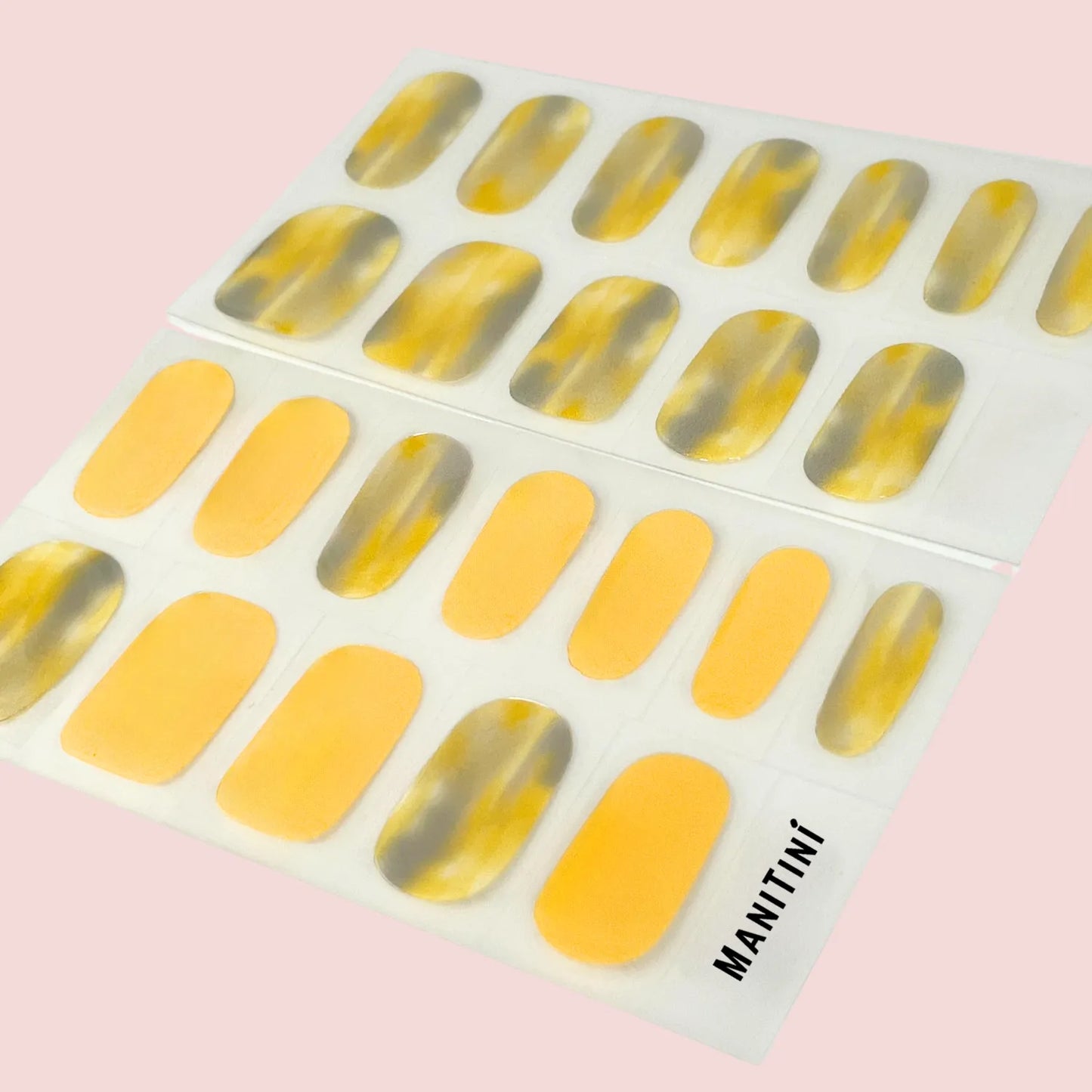 Lemonous Vibrance - yellow art nail wraps | ManiTini