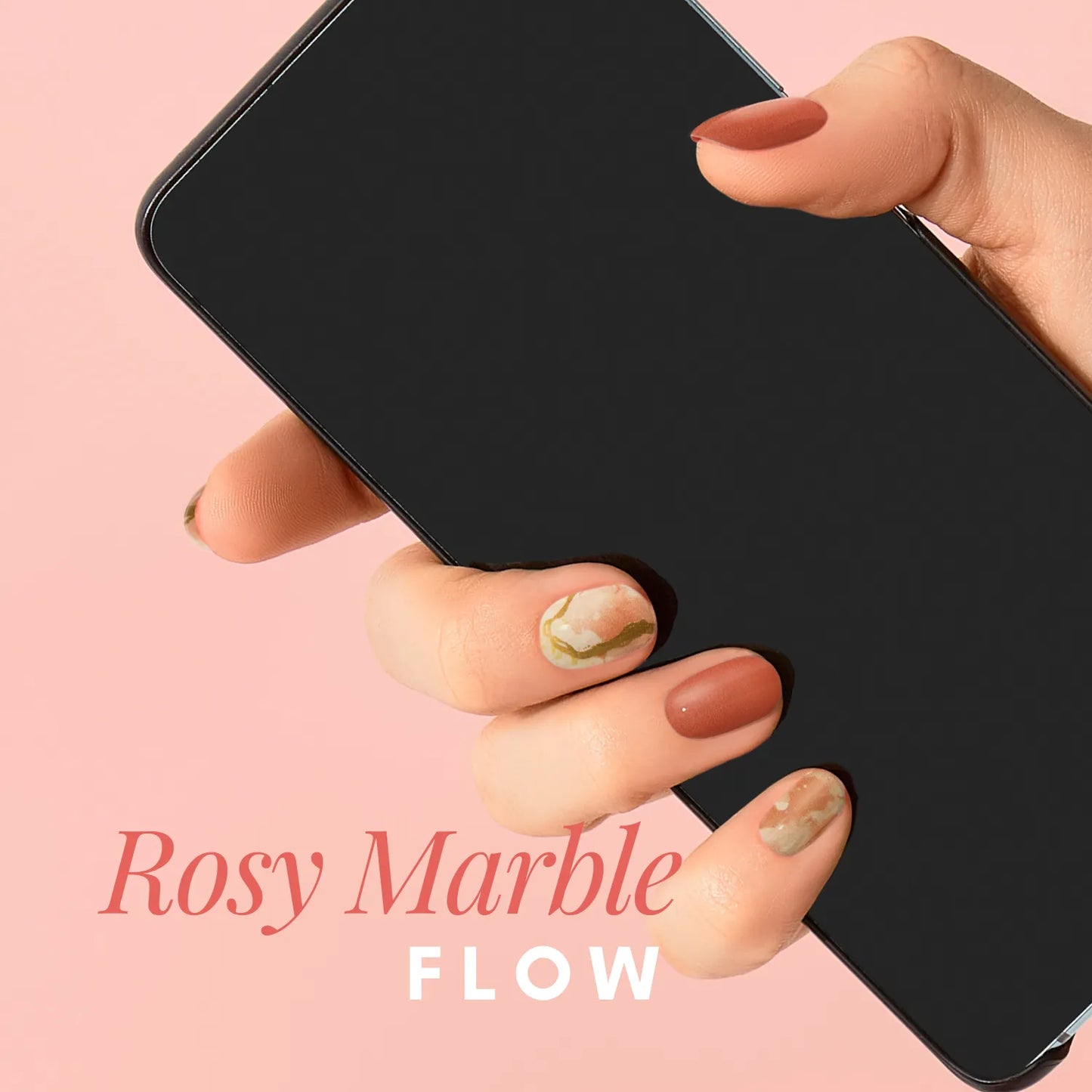 Rosy Marble Flow