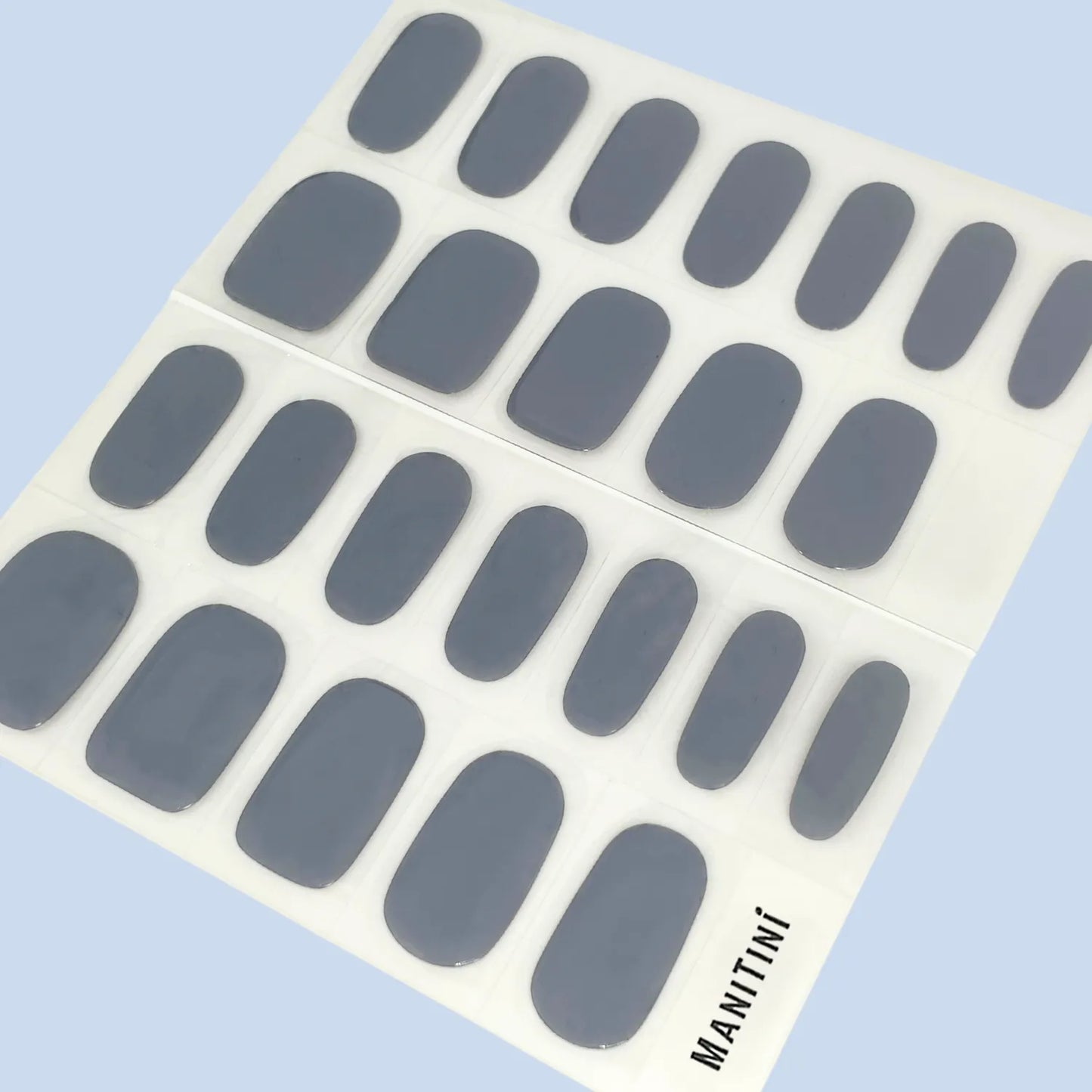 Azure Love Letter - blue solids nail wraps | ManiTini