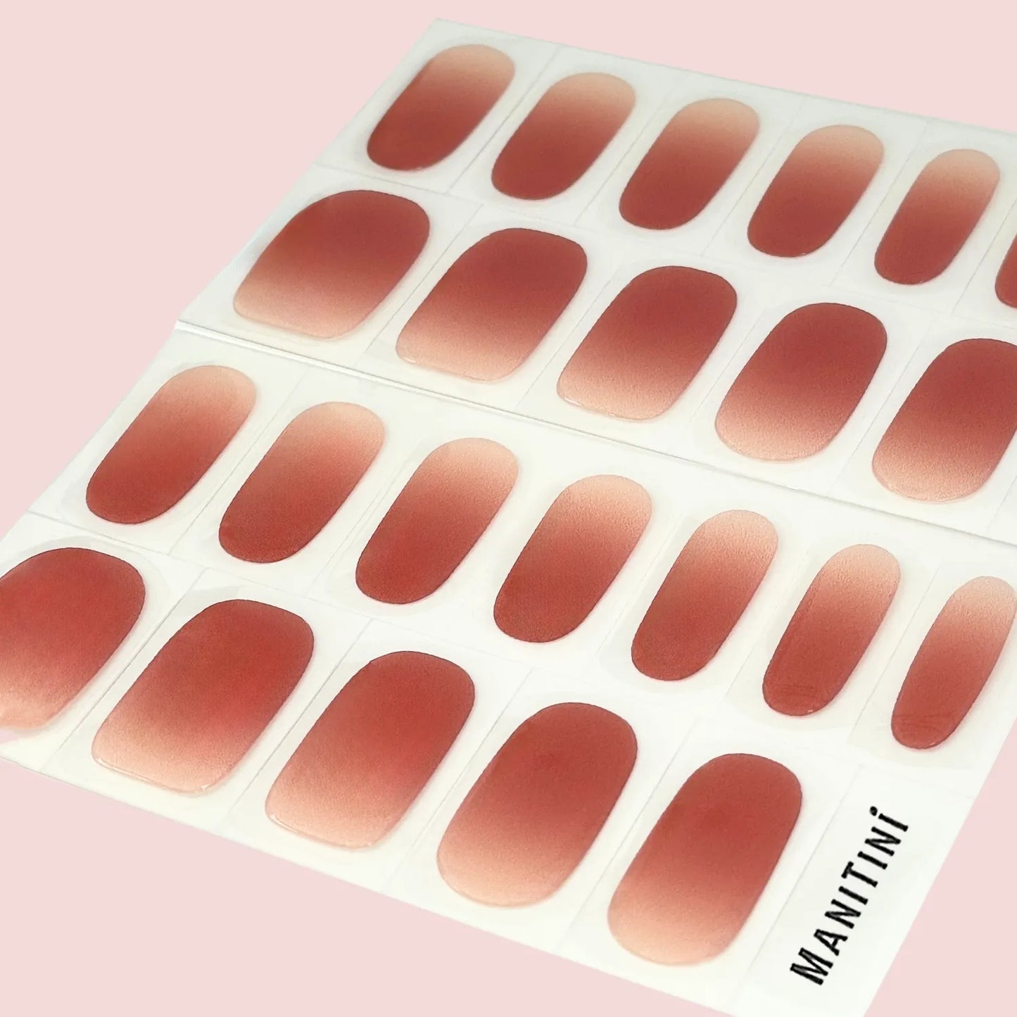 Ballet Pirouette - brownish red solids nail wraps | ManiTini