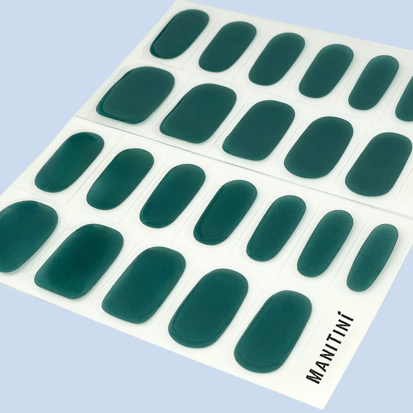 Emerald Love - emerald green solids art nail wraps | ManiTini