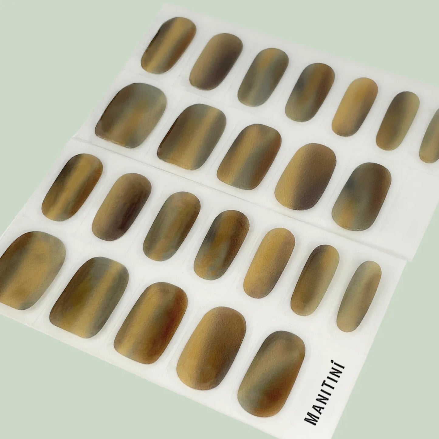 Khaki Love Crush - khaki green and gray art nail wraps | ManiTini