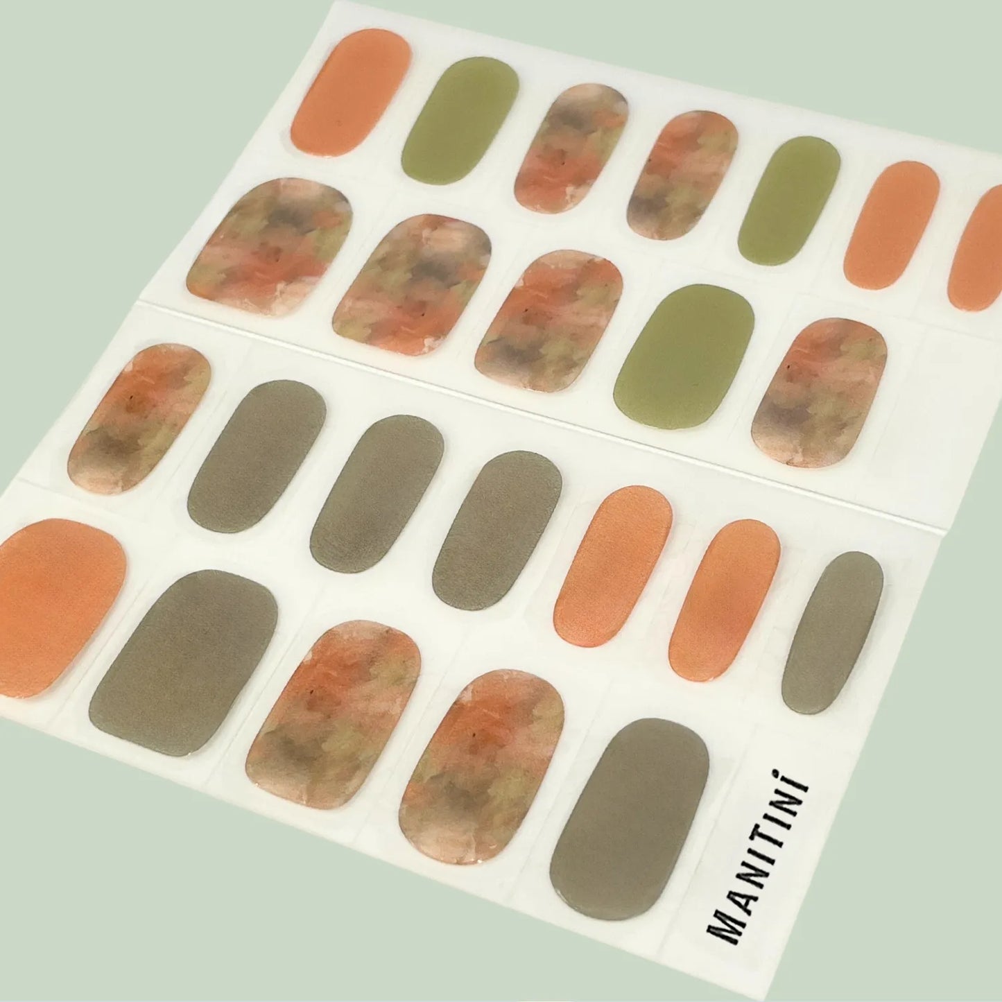 Pure Love Dreamland - pink, pastel green, and blue art nail wraps | ManiTini