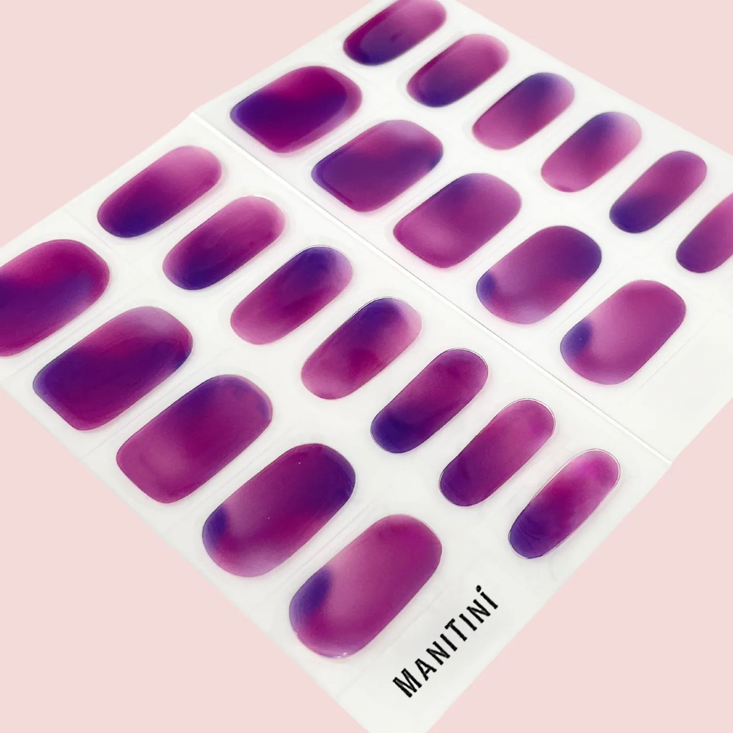 Tuliplicious - purple and blue art nail wraps | ManiTini