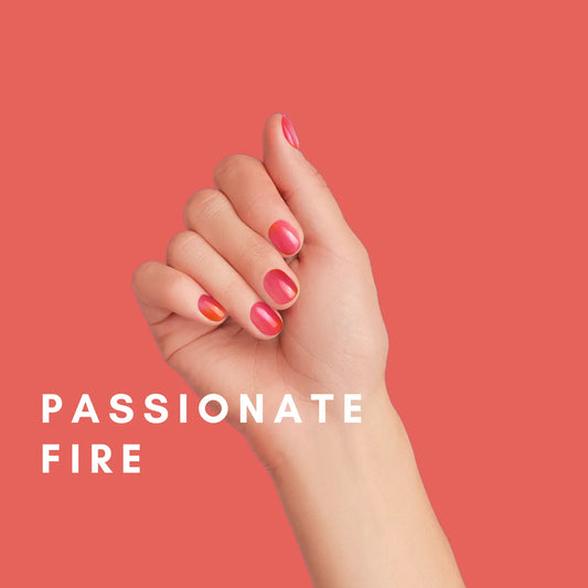 Passionate Fire - glow yourself up with red and oragne art nail wraps | ManiTini