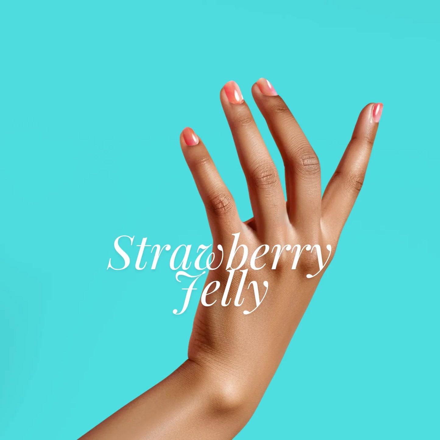 Strawberry Jelly - glow yourself up with pink pastel art nail wraps | ManiTini 