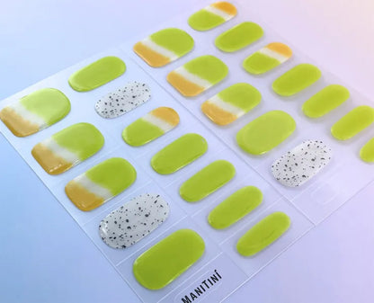 Kiwinnovation - creative and cool-chic art nail wraps with kiwi fruit design | ManiTini 