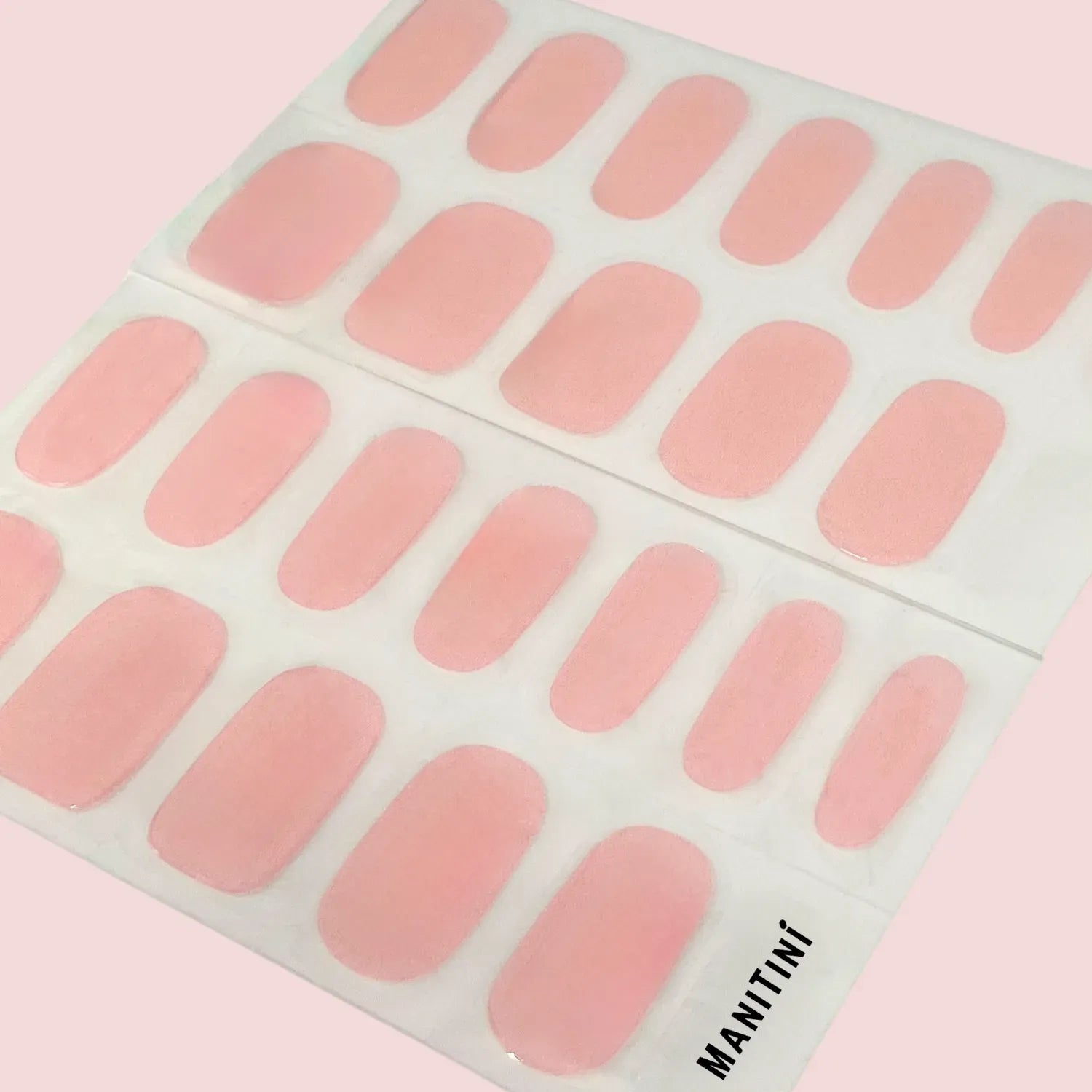 Radiant Sakura - pink pastel and nude art nail wraps | ManiTini 