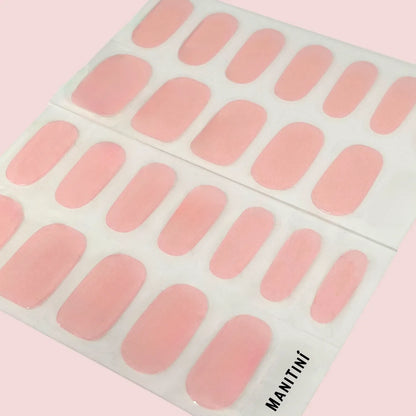 Radiant Sakura - pink pastel and nude art nail wraps | ManiTini 