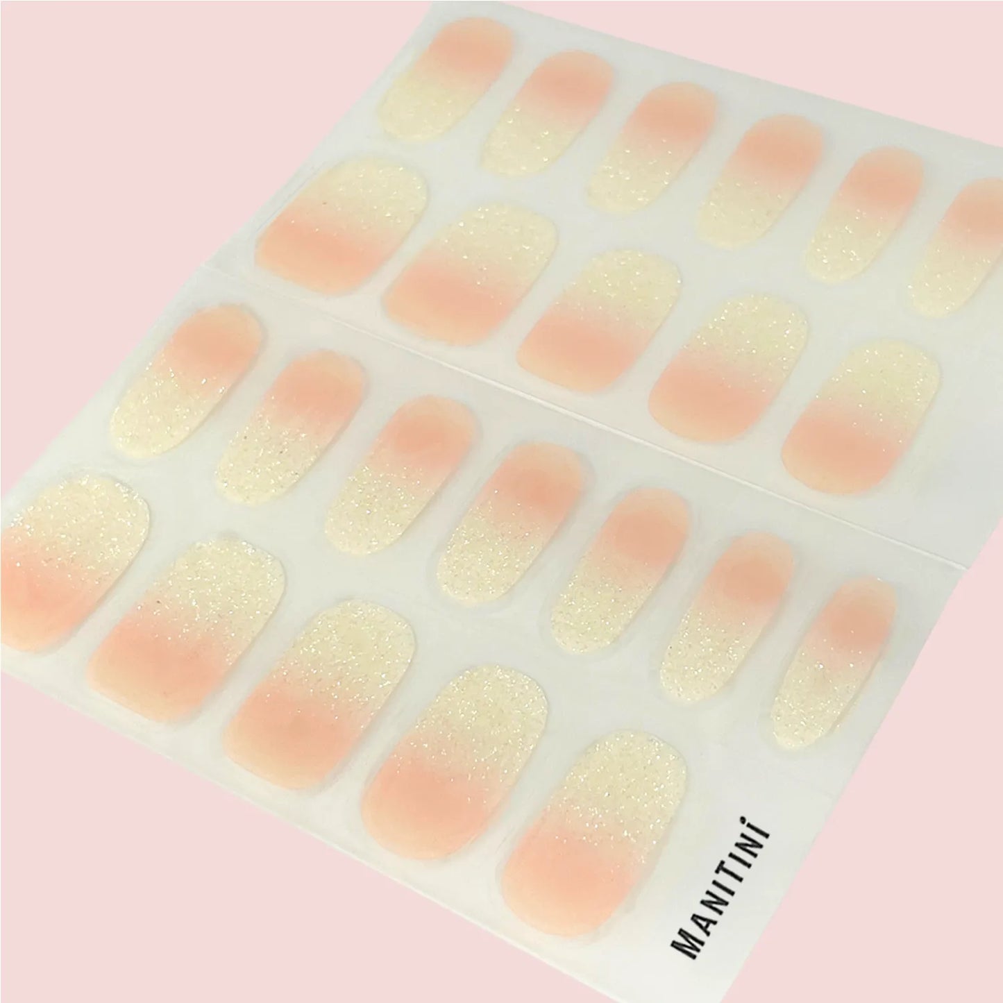 Swans in the Clouds - pink and white pastel shimmer art nail wraps | ManiTini 